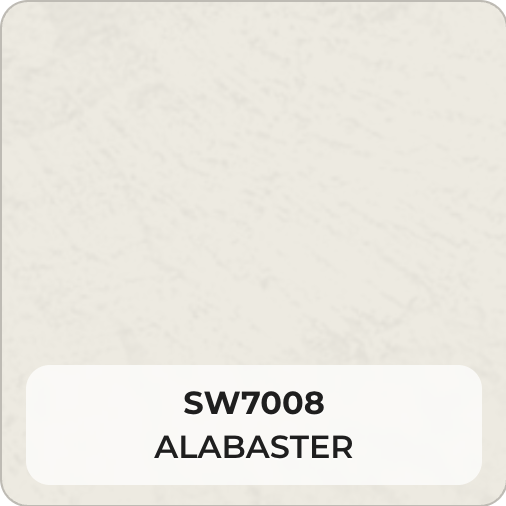 VIOLANTE Venetian plaster color swatch SW7008 Alabaster Sherwin-Williams