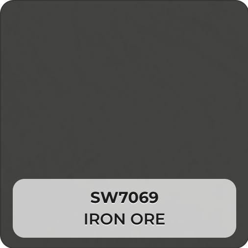 VIOLANTE Venetian plaster color swatch SW7069 Iron Ore Sherwin-Williams